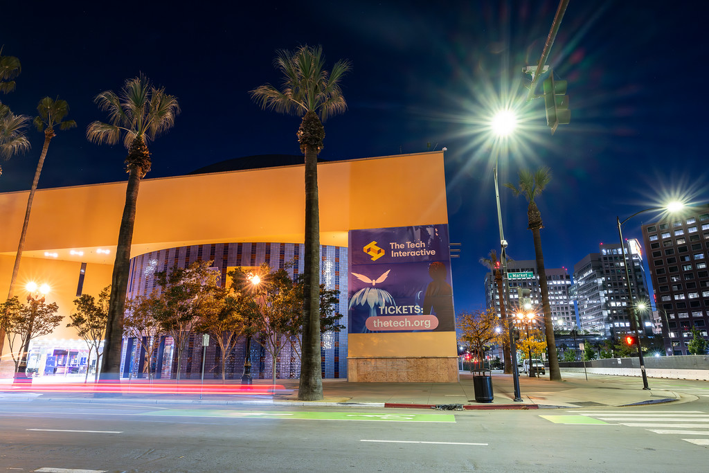 The Tech Interactive at night for All Things Meetings San Jose