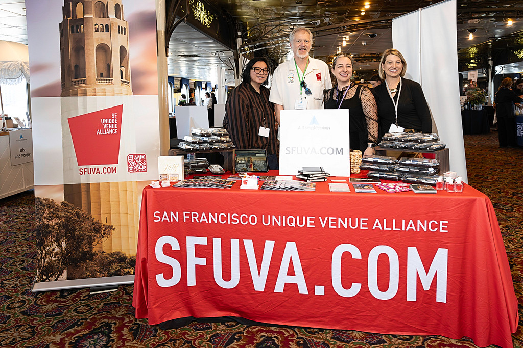 Guests aboard the SF Belle at All Things Meetings