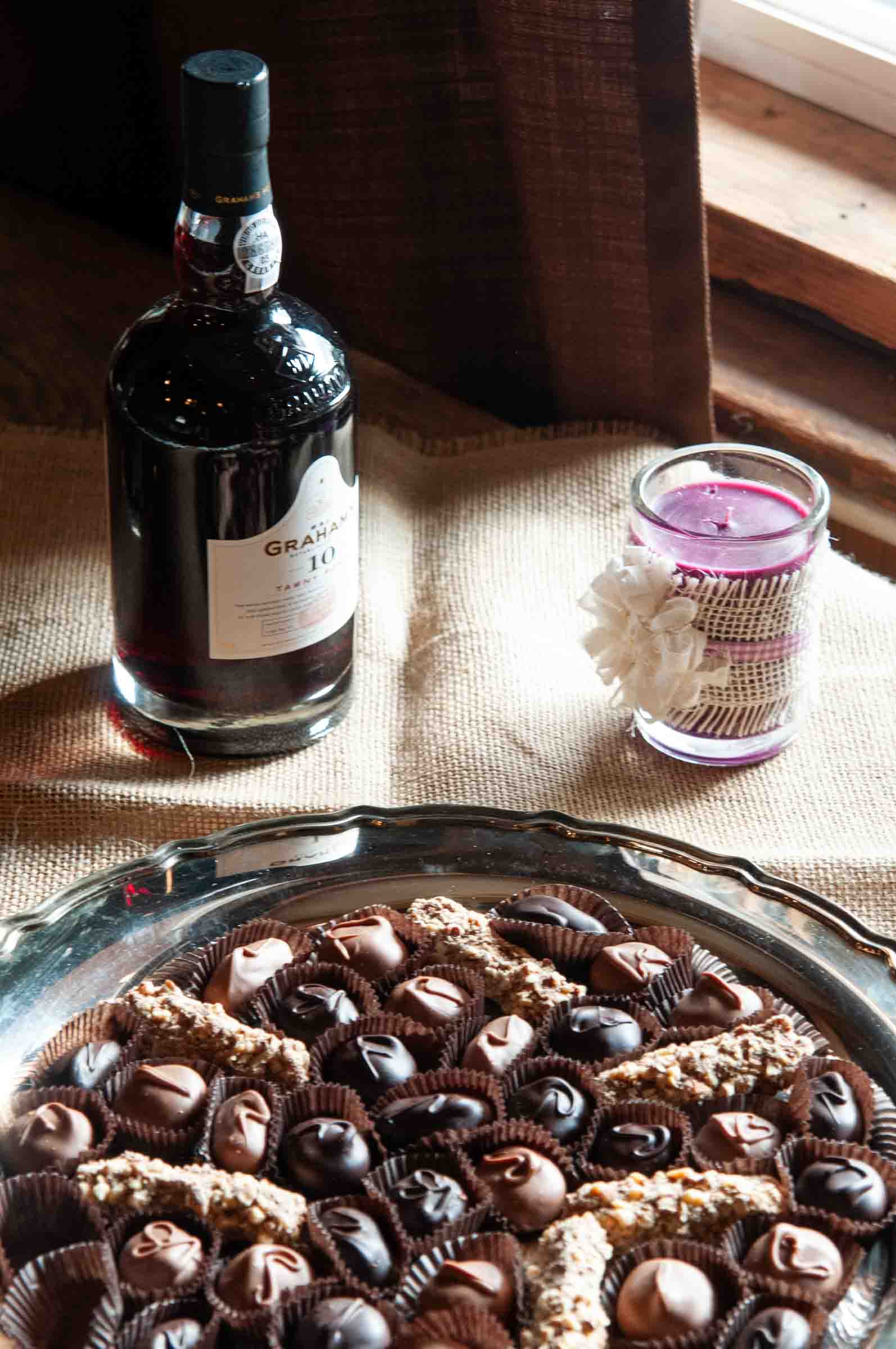 Wine and chocolate pairing for celebration event