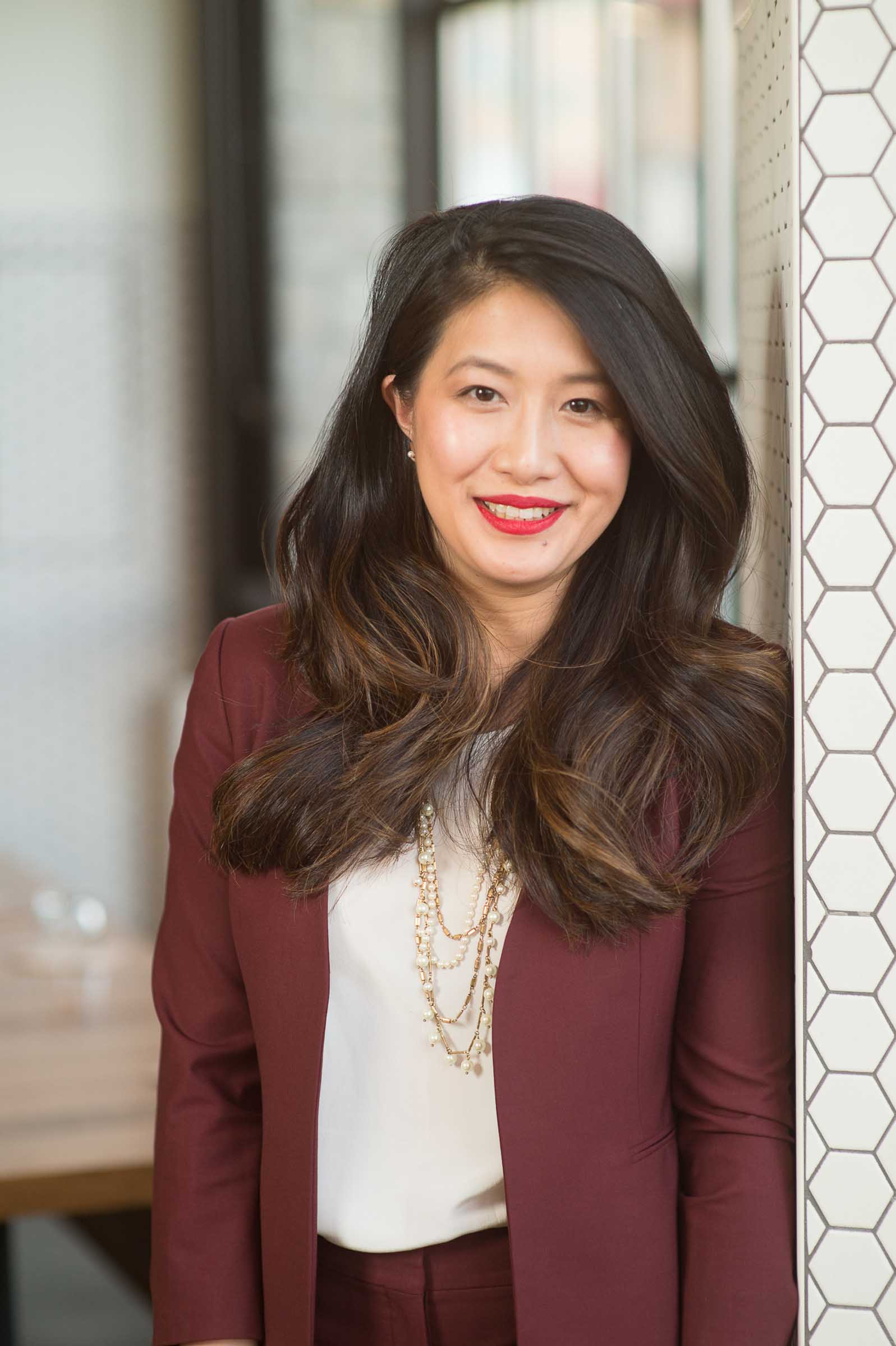 Elegant corporate portrait with professional lighting